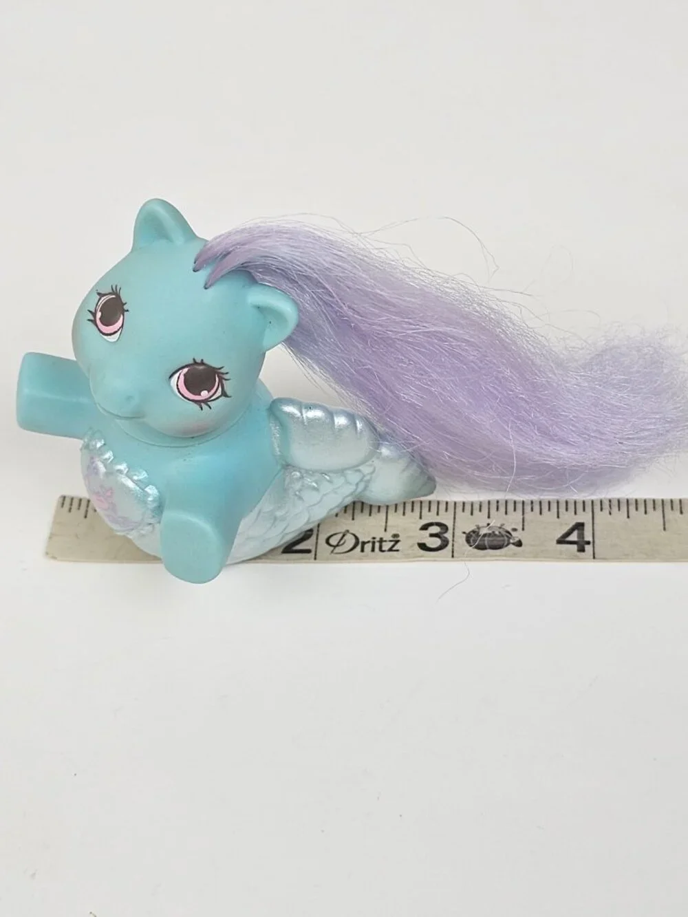 1991 My Little Pony G1 Hasbro Baby Blue Sea Princess Fancy Mermaid Vintage Flaws